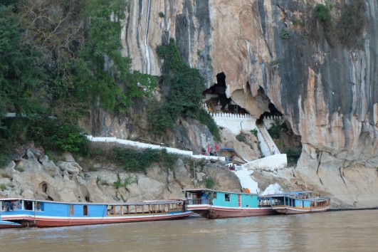 Nam Ou river with Pak Ou Caves